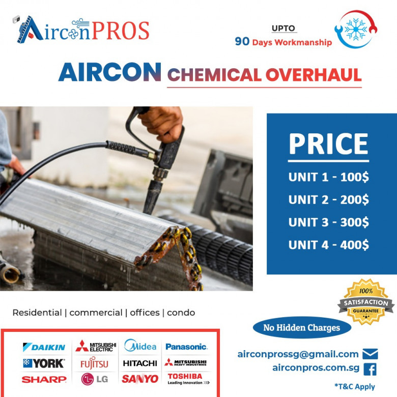 Aircon chemical overhaul