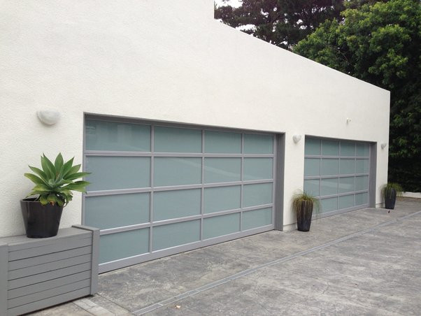 glass garage doors