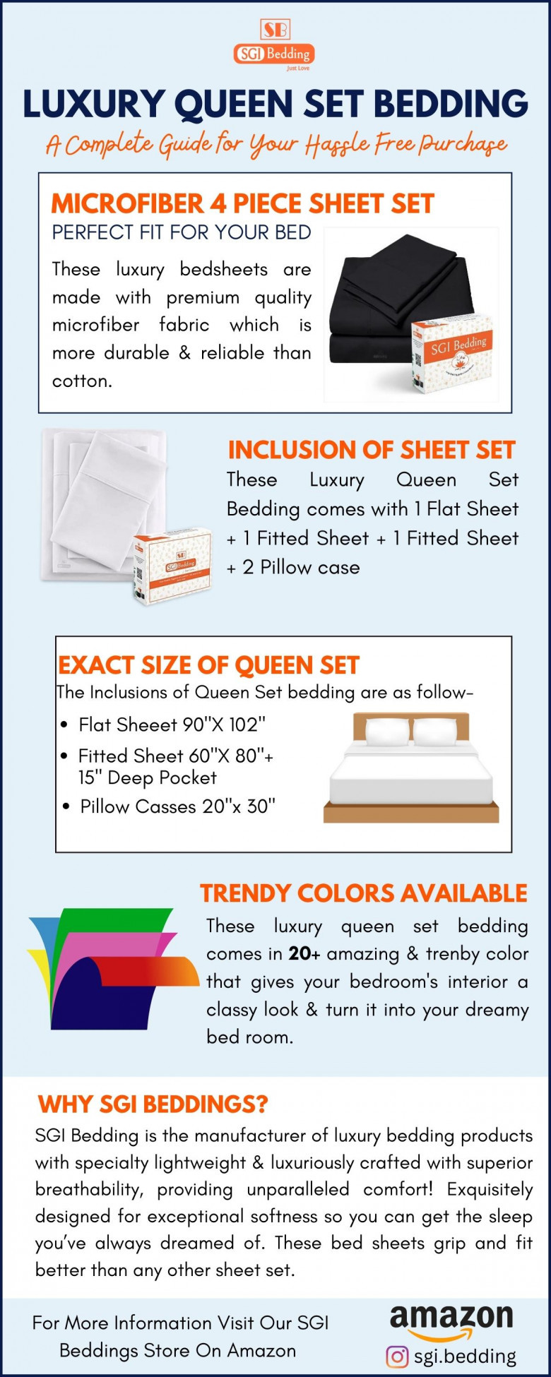 A Perfect queen set bedding.
